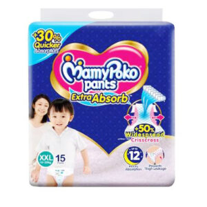 Mamy Poko Pants XXL Size Extra Absorb Baby Diapers (15 Pants)