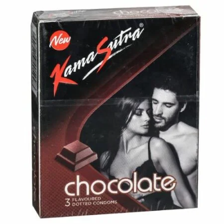 Kama Sutra Chocolate Flavoured Dotted Condom (3 Pieces)