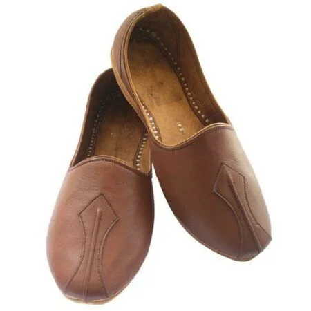 Brown Belly Jutti Design Belly Type (Design) 100% Leather Brown