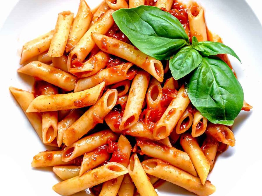 Veg Red Pasta Fast Food