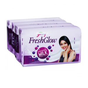 Godrej Freshglow Moisturising Milk Protein Soap (Pack of 4)