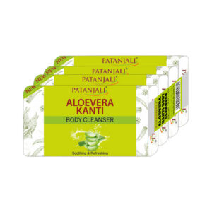 Patanjali Aloevera Kanti Body Cleanser Soap (150gm*3)